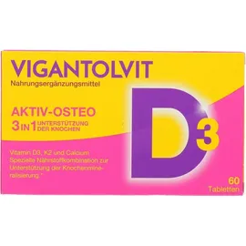 Vigantolvit Vitamin D3, K2 und Calcium Tabletten 60 St.