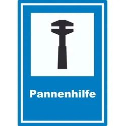 Pannenhilfe Aufkleber A2 (420x594mm)