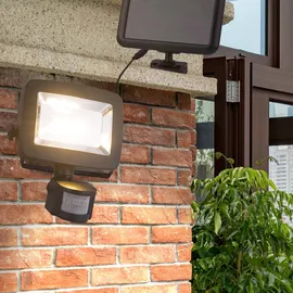 GLOBO LED Solar Außen Lampe Leuchte Schwarz IP44 Beleuchtung Garten Terrasse Weg