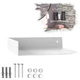 SO-TECH® Wandregal Eckregal HOVER 20/30 x 15/20 x 3 cm inkl. Befestigungsset, 1-tlg., Wandmontage, für Bad Küche oder Wohnzimmer, Weiß weiß 20 cm x 3 cm x 15 cm