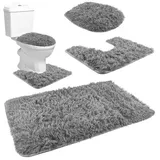 ISO TRADE Bathroom Rug - Set - grau D8312 badmatten, bunt, Único