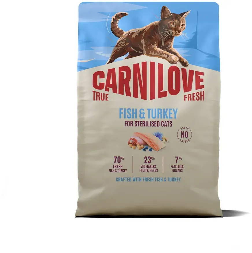 Carnilove True Fresh Cat Fisch & Truthahn für kastrierte erwachsene Katzen 6kg