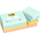 Post-it Notes Haftnotizen 51 x 38 mm Beachside Collection, 12 Blöcken, 100 Blatt