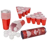 Out of the Blue Trinkspiel Hexagon Beer Pong 450 ml 22 St. Blau