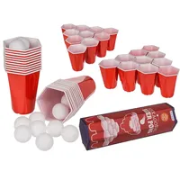 Out of the Blue Trinkspiel Hexagon Beer Pong 450 ml 22 St. Blau