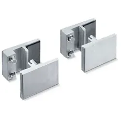 Set Endstücke für Glasklemmplatte 45 mm