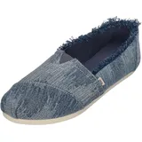 TOMS Damen Alpargata Classic Espadrilles, Dark Sky Textured Denim Fray, 39