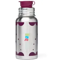 ergobag Edelstahl Trinkflasche Pferdestar Silber 0,5 l