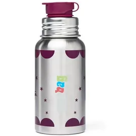 ergobag Edelstahl Trinkflasche Pferdestar Silber 0,5 l