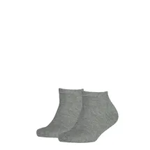 Tommy Hilfiger Kinder Sneaker Socken, Vorteilspack - Teen, TH, Baumwolle, Uni, 23-42 Grau 39-42