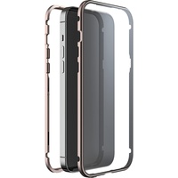 White Diamonds 360° Glass für Apple iPhone 14 Pro Max I Handyhülle, Durchsichtig, Magnet Verschluss Cover (Transparent mit goldenem Rahmen)