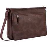 CAMEL ACTIVE Umhängetasche mit Laptopfach Traces Messenger Bag Brown braun