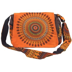 Guru-Shop Schultertasche Schultertasche, Hippie Tasche, Goa Tasche -.. orange
