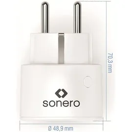 Sonero Funksteckdose 2300 Watt Weiß 1 St.