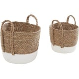 Guido Maria Kretschmer Home&Living Dekokorb Dakota (Set, 2 St), Aufbewahrung, aus Seegras beige