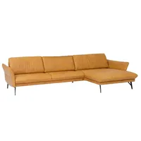 himolla Ecksofa Monheim Leder Gelb Sun 280 x 174 cm