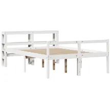 vidaXL Seniorenbett mit Kopfteil ohne Matratze Weiß 160x200 cm