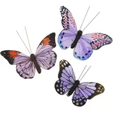Rico Design Schmetterling Clip 8 cm Dekostecker romantische Deko