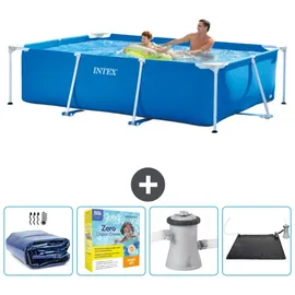 Intex Rahmenschwimmbecken rechteckig – 260x160x65 cm – Zubehör CB11 Blau No Size