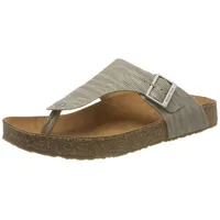 HAFLINGER Bio Conny Pantolette Zehentrenner Unisex Leder Beige (2740), Gr. 36 - 36 EU