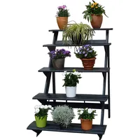 Promadino Blumentreppe 78 x 100 x 109 cm Braun