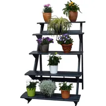 Promadino Blumentreppe 78 x 100 x 109 cm Braun