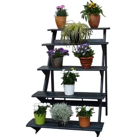 Promadino Blumentreppe 78 x 100 x 109 cm Braun