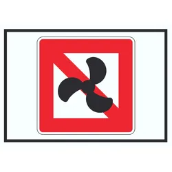 Keine Motorboote Symbol Fahrverbot für Fahrzeuge mit Motor A5 (148x210mm)