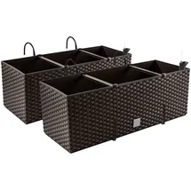 Pafen Balkonkasten 51 x 19 x 18,5 cm Braun
