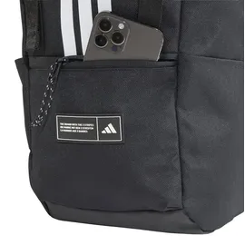 adidas 3 Stripes Flap Backpack Schwarz