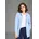 FLASHLIGHTS Sweatjacke FLASHLIGHTS Damen Gr 52/54 azurblau Interlock Obermaterial 95 Baumwolle 5 Elasthan Kapuzenfutter 100 Baumwolle unifarben Basic lässig geschnitten Po-bedeckend Sweatjacken Sweatjacke in langer Form mit Zipper