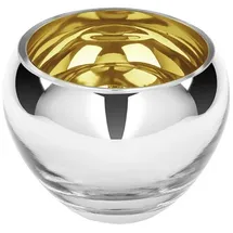 Fink Teelichthalter Colore Glas Gold