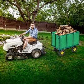 Tectake Bollerwagen mit Plane grün