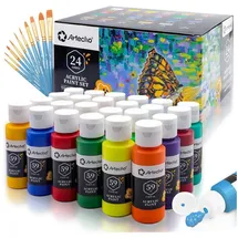 luxuskollektion Acrylfarben Set 24 59 ml leuchtende Farben