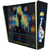 Virtueller Flipper Pinball Backglass Familie Addams, ideal für die Dekoration von Gaming-Räumen, Arcade-Zimmer, inklusive Fernbedienung mit verschiedenen Beleuchtungsmodi