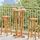 vidaXL Garten-Bartisch Ø60 x 105 cm Massivholz Akazie Braun