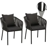 MCW MCW-N41 Gartenstuhl 2er-Set 0 x 0 x 0 cm anthrazit