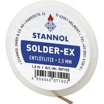 Stannol Solder Ex Entlötlitze Länge 1.6m Breite 1.0mm Flussmittel getränkt