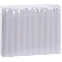 Spetebo Kleine Echtwachs Stabkerzen 20 St. weiß