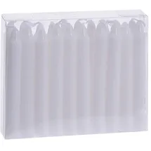 Spetebo Kleine Echtwachs Stabkerzen 20 St. weiß