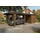 SKANHOLZ Emsland Flachdach Carport 3,40 x 8,46 m nussbaum inkl. Abstellraum