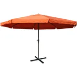 Mendler Meran Pro Ø 500 cm terracotta mit Volant ohne Ständer