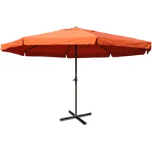 Mendler Meran Pro Ø 500 cm terracotta mit Volant ohne Ständer