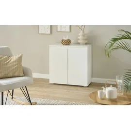 Möbel Boss Kommode BEN 80 x 80 x 40 cm Weiß