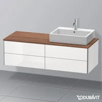 Duravit XSquare Waschtischunterschrank, 4 Schubkästen, rechts, weiß hochglanz