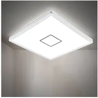 B.K.Licht LED Deckenleuchte, 1 flammig-flammig, LED Deckenlampe ultraflach Wohnzimmer Panel Flur Slim inkl. 18W 2400lm, bunt