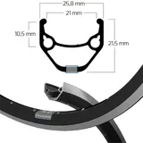 RYDE Felge ZAC 421 21-622 schwarz Loch VL=8,5