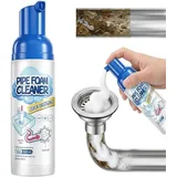 Foam Pipe Cleaner, 2026 Neu WC Reiniger Rohrreiniger Abflussreiniger Rohrreinigungsmittel, Schnelle Reinigung, Toilettenreiniger Extrem Stark WC Schaumreiniger für Küche und Bad Toiletten (1)