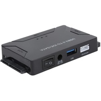 USB 3.0 zu SATA/IDE Konverter Externes Festplatten-Adapter-Set für Universelle 2.5/3.5 IDE HDD/SSD Festplatten, DVD ROM CD-ROM CO-RW DVD-RW DVD+RW und Andere, Unterstützt 4 TB(EU)