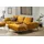 W.Schillig Ecksofa "run, Designsofa mit tollem Sitzkomfort, bequem, L-Form", gelb (brandy s37), B:319cm H:88cm T:178cm, Longlife Xtra-Leder Z73: Naturwalkleder der Luxusklasse aus den erlesensten Rohhäuten.